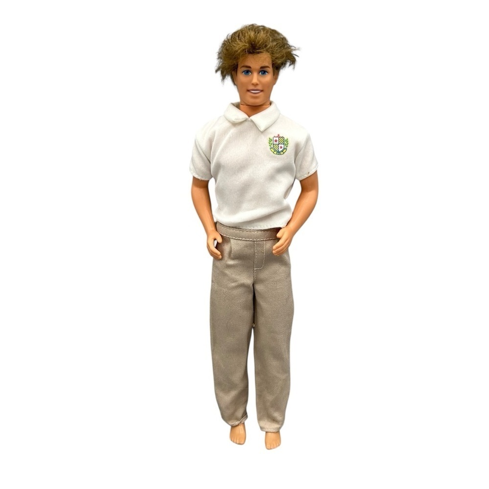 Vintage 1990s Ken Doll Mattel Blonde Blue Eyes Original Outfit - Picture 5 of 9
